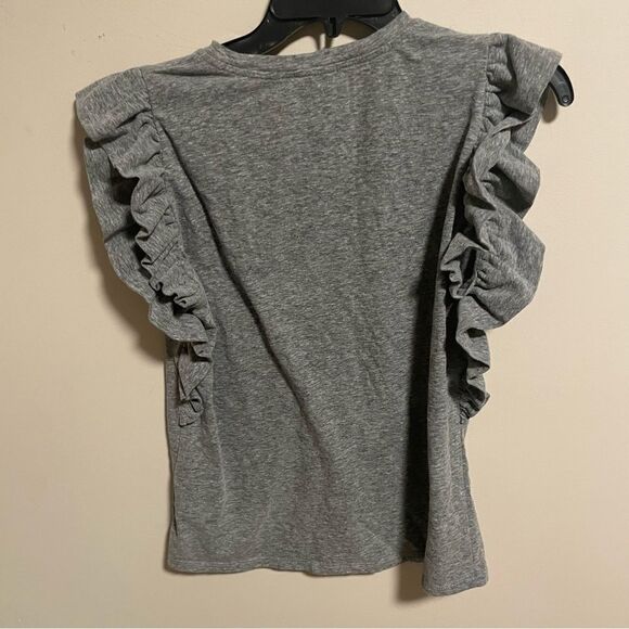 STORIA Paloma Ruffled Top in Heathered Gray Size Small - Picture 6 of 7